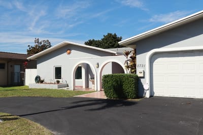 Exterior view of a residential-style assisted living facility