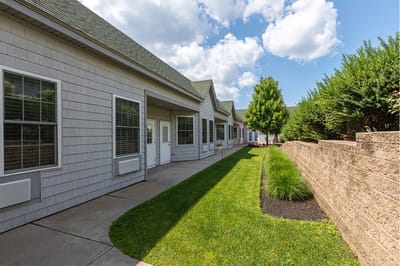 Pathway and garden area of the facility exterior