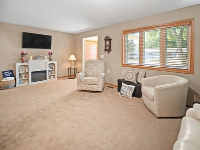 Good Samaritan Society Sioux Falls Village, Nursing Home in Sioux Falls, SD — Cozy living room with chairs and a television