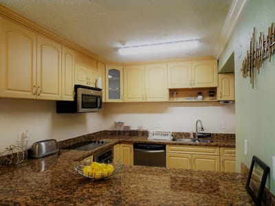 Well-equipped kitchen in an assisted living facility