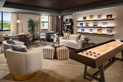 Bright common area for residents' activities