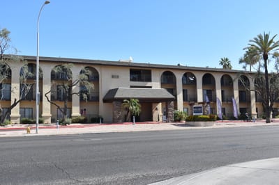 Exterior view of Olive Grove Assisted Living building