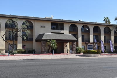 Exterior view of Olive Grove Assisted Living facility
