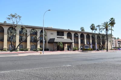 Exterior view of Olive Grove Assisted Living building