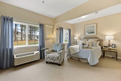 Cozy private resident room with soft lighting