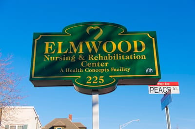Elmwood Nursing & Rehabilitation Center sign