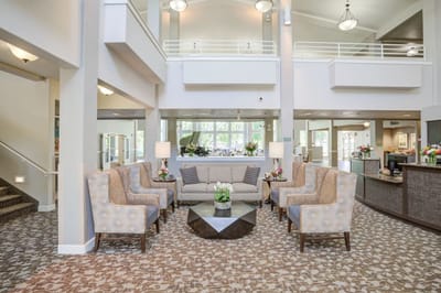 Interior common area with seating and decor