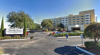Exterior view of Grand Villa senior living community