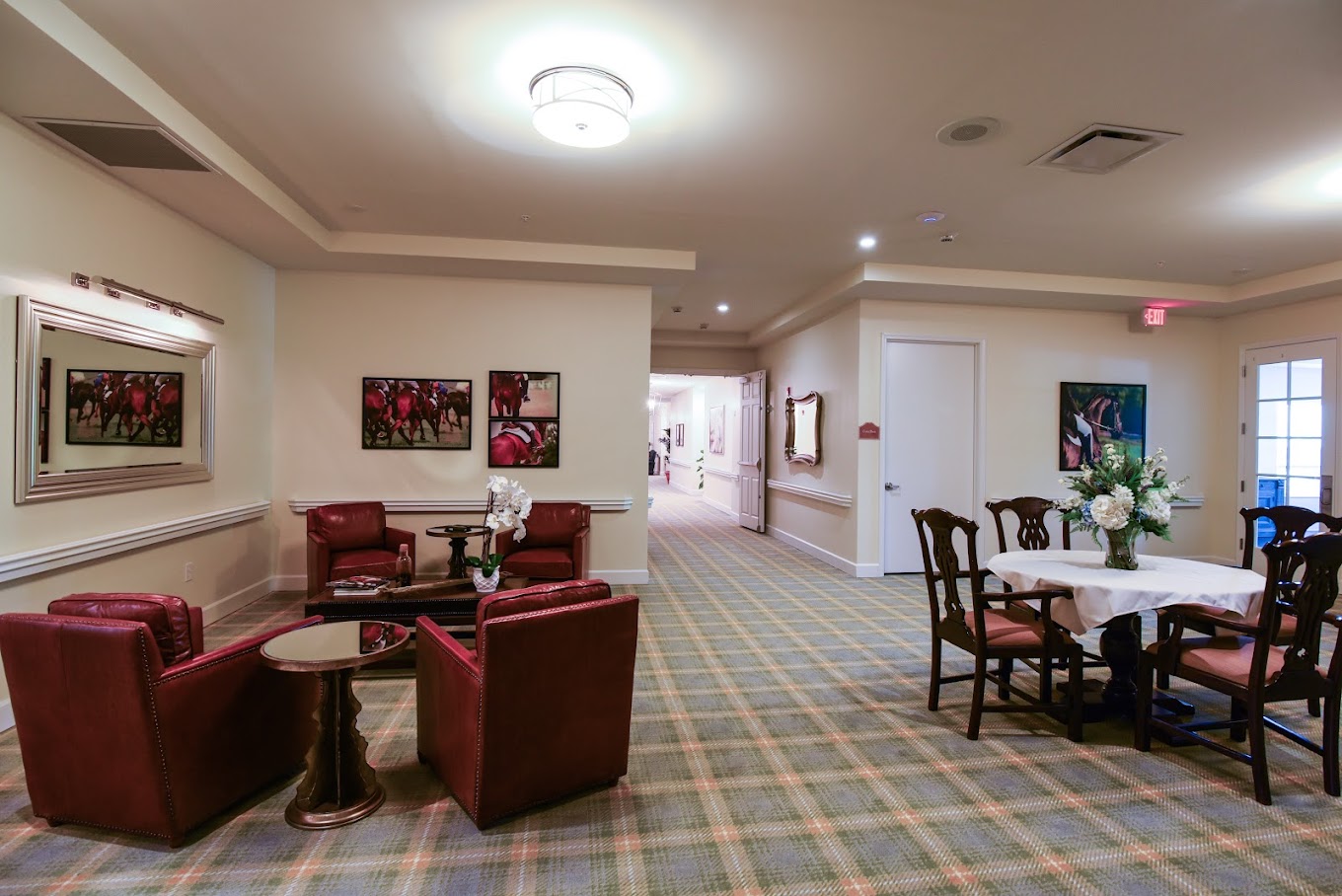 Interior common area with seating and decor