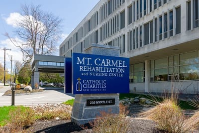 Exterior sign for Mt. Carmel Rehabilitation and Nursing Center