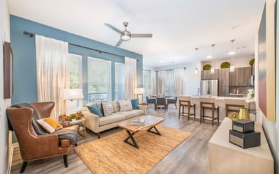 Bright and inviting living room with modern decor