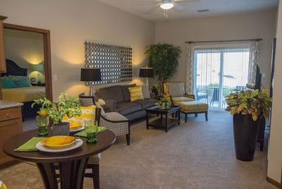 Cozy living room with modern decor