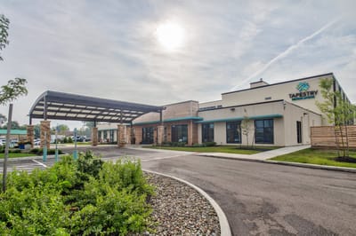 Exterior view of Tapestry Senior Living building