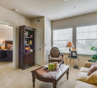 Cozy interior living space with seating and decor