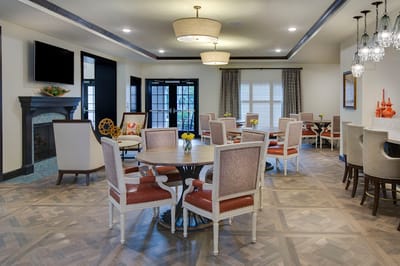 Cozy common area with seating and modern decor