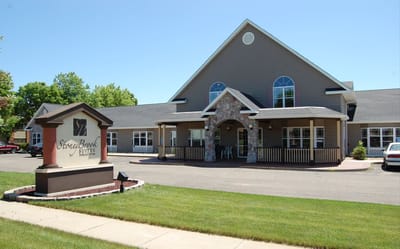 Exterior view of StoneyBrook Suites Assisted Living facility
