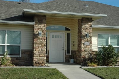 Front entrance of Ashley Manor Memory Care Center