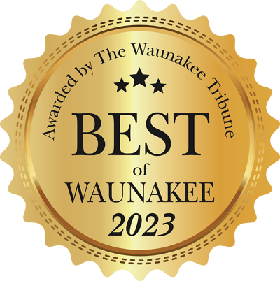 Award badge for best facility in 2023