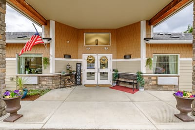 Entrance of Sweet Bye N Bye Memory Care facility
