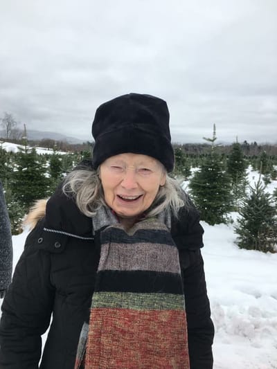 Resident enjoying time outdoors in winter