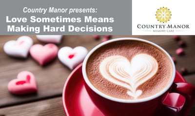 Company logo with coffee art and heart design