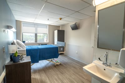 Bright, spacious resident room with modern amenities