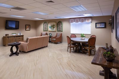 Interior common area with seating and decor
