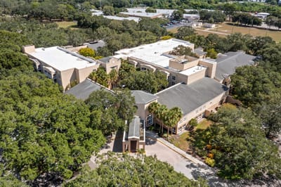 Aerial view of the Barrington senior living facility