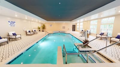 Interior view of a serene indoor pool area