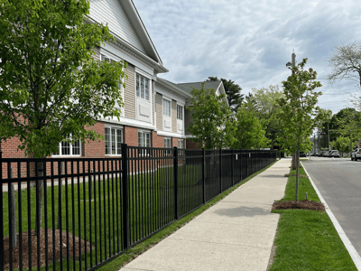 Exterior view of a senior living facility