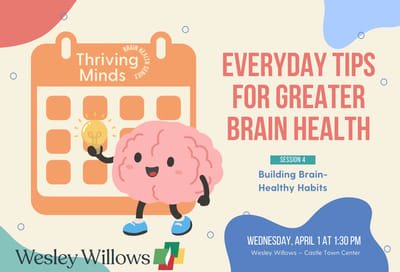 Graphic promoting a brain health session
