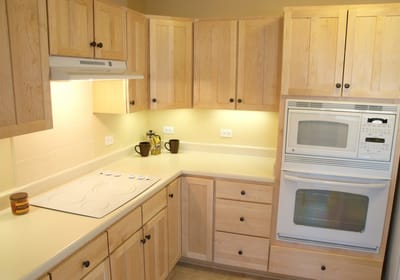 Well-equipped kitchen in a bright, modern interior