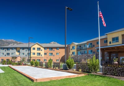 Outdoor view of Fairwinds Woodward Park facility