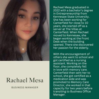 Business manager Rachael Mesa in a casual portrait