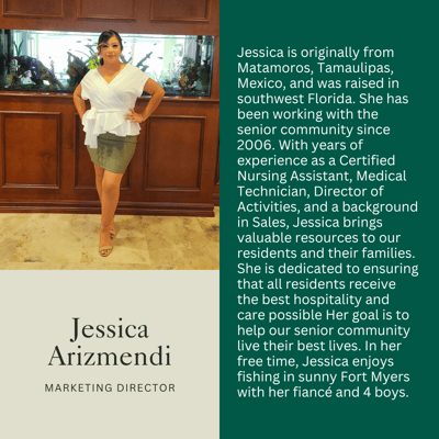 Marketing Director in a lobby area