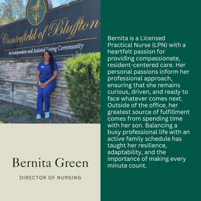 Nurse standing outside Canterfield of Kennesaw facility