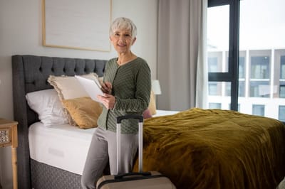 Resident preparing for a new chapter in their room