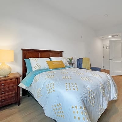 Cozy, well-decorated private resident room