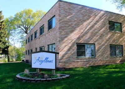Exterior view of Angelhaus assisted living facility