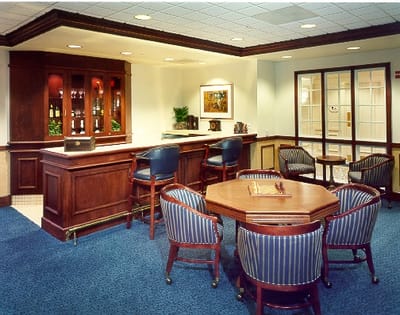 Common area with seating and bar at Parkside
