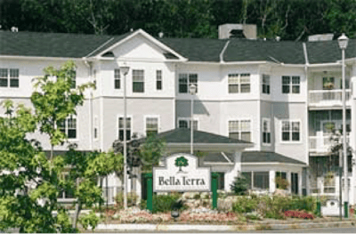Exterior view of the Bella Terra senior living facility