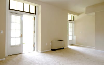 Empty interior room with natural light