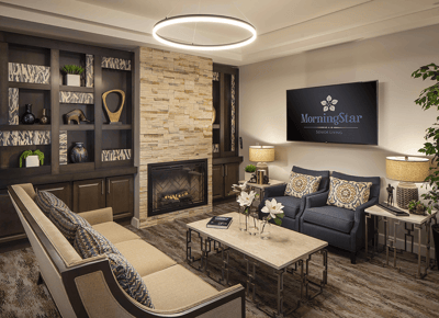 Bright and inviting common area with comfortable seating