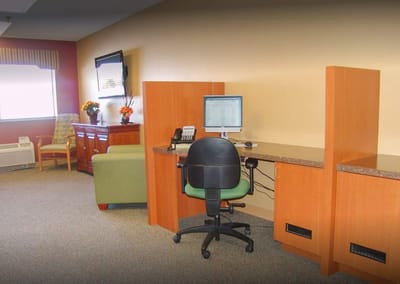 Interior office space at Prairie Heights Healthcare