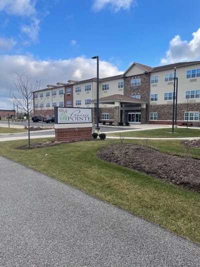 Exterior view of Prairie Pointe Assisted Living building