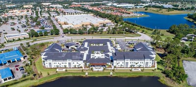 Aerial view of the Watercrest St. Lucie West facility
