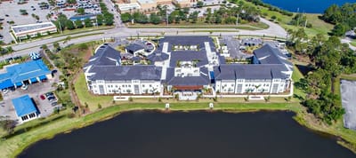 Aerial view of Watercrest St. Lucie West building and surrounding area