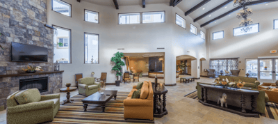 Interior view of the facility's welcoming common area