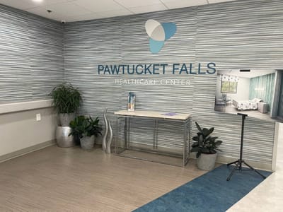 Interior lobby area of Pawtucket Falls Healthcare Center
