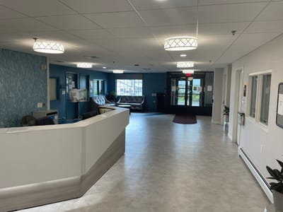 Interior view of a welcoming lobby area